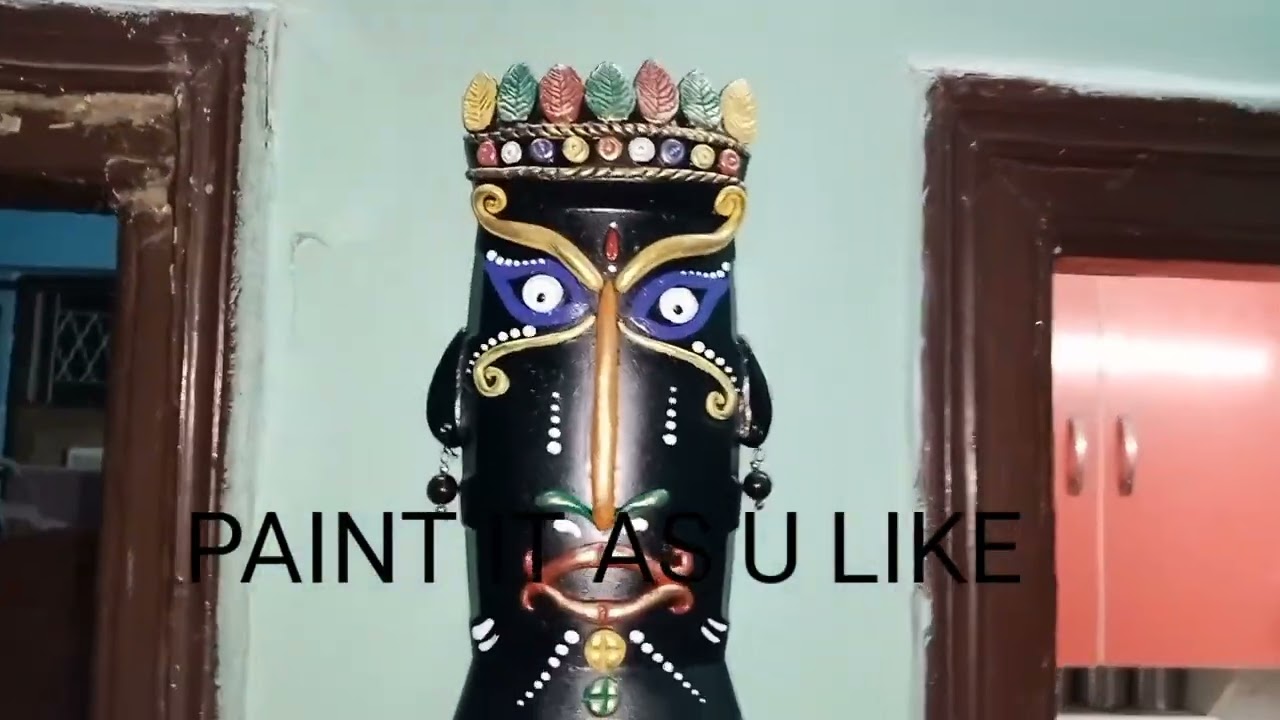 RED HARPIC BOTTLE CRAFT|TRIBAL MASK