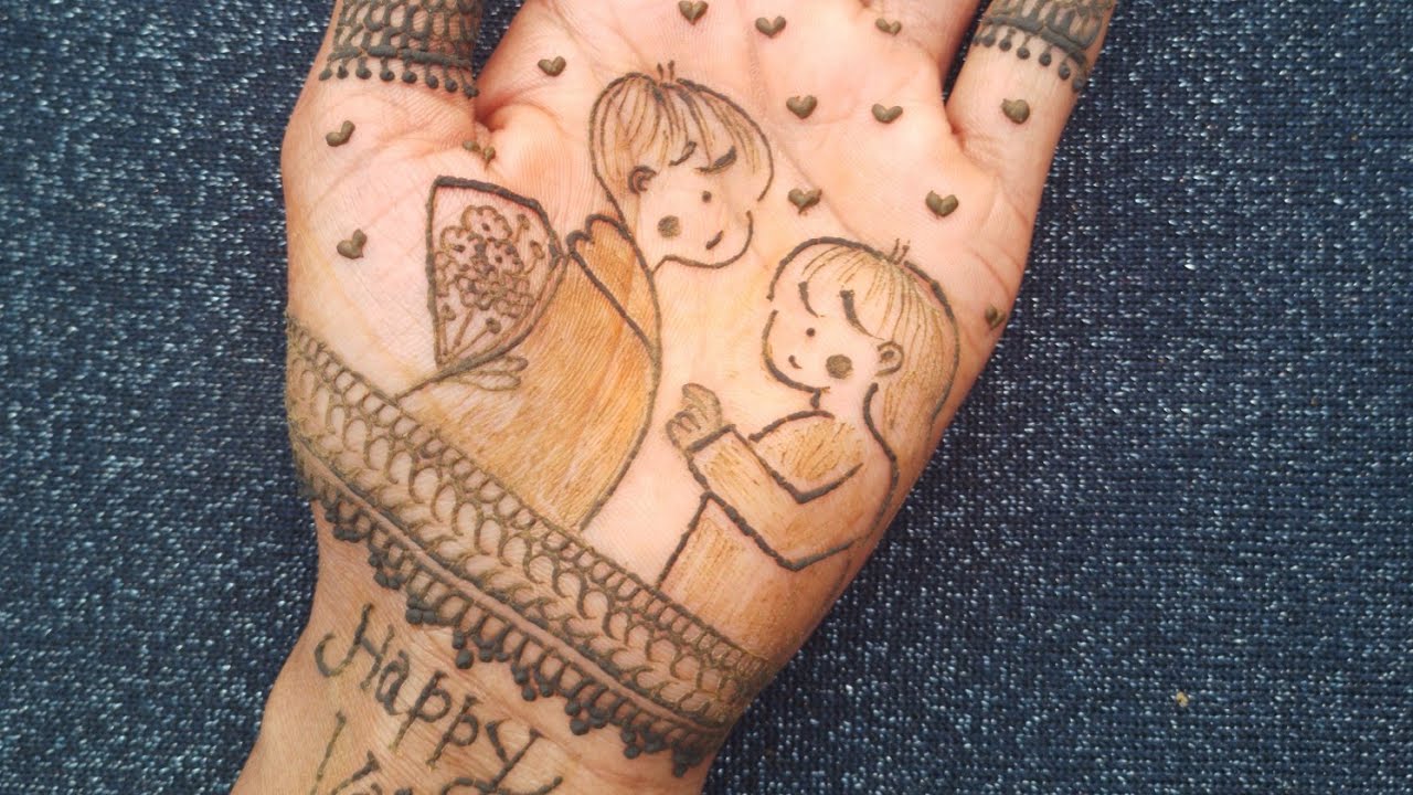 Valentine Special Mehndi Design #Valentine Couple Mehndi Design #New Mehndi Design 2026
