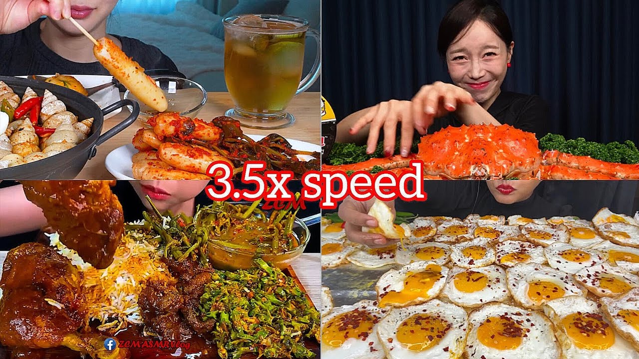 ASMR: EatingnSpicy Chicken Legs Curry🤩😘Sea Snail & Fish Cake Soup Giant king crab mukbang 
