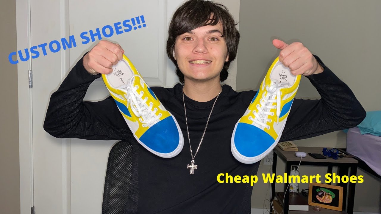 PAINTED CUSTOM SHOES!!! $16 Walmart Shoes