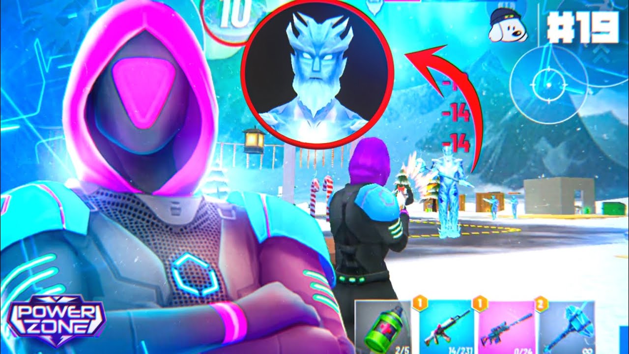The ICE BOSS Appeared in Power Zone… Things Got Crazy 😱🎄 | GAMEPLAY