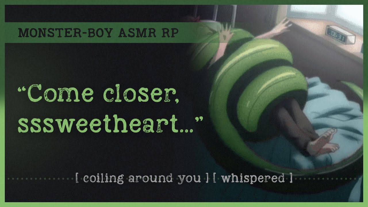 Sssweet male lamia sssnuggles you to sssleep (ASMR RP M4A) 🐍 [coiling around you] [whispered]