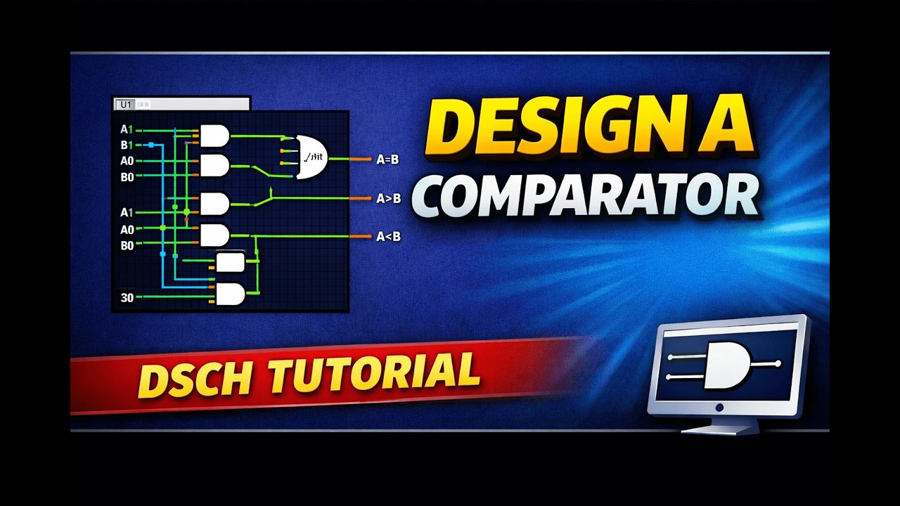 How to Design a Comparator in DSCH 🔥 | Step-by-Step Guide