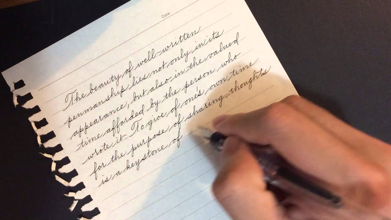 My casual handwriting in Cursive - Calligraphy by Hoang