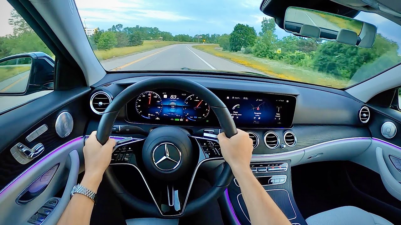 Mercedes-Benz E450 4Matic Sedan 2021 года — обзор от первого лица