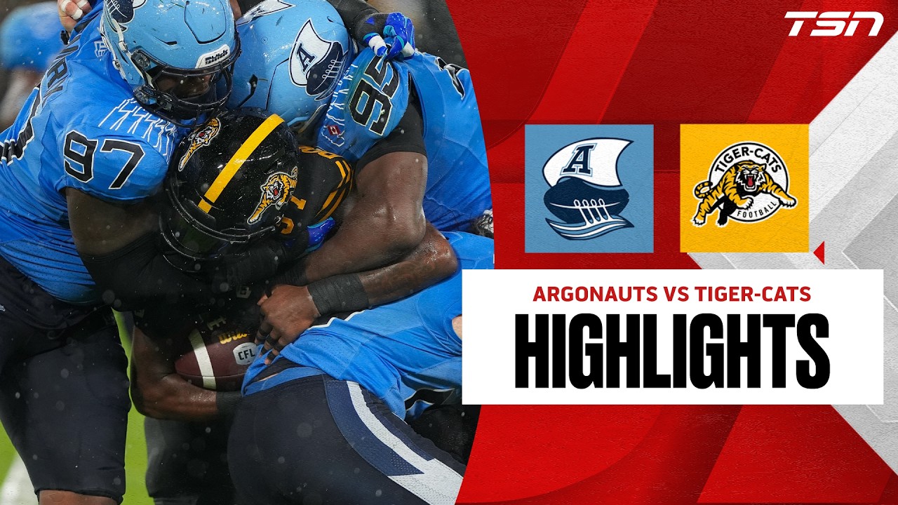 CFL WEEK 12: Toronto Argonauts vs. Hamilton Tiger-Cats | Full Highlights