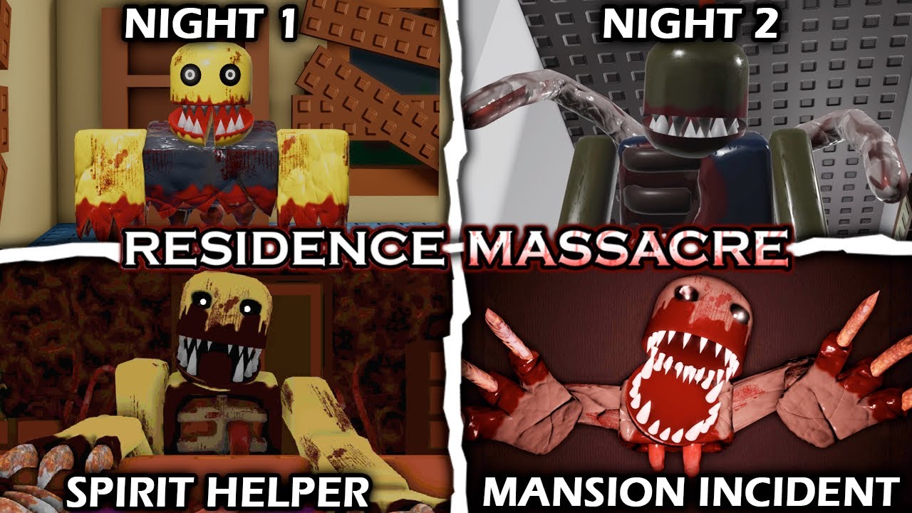Residence Massacre – Все Ночи и Мини-игры | Полная Игра | Roblox