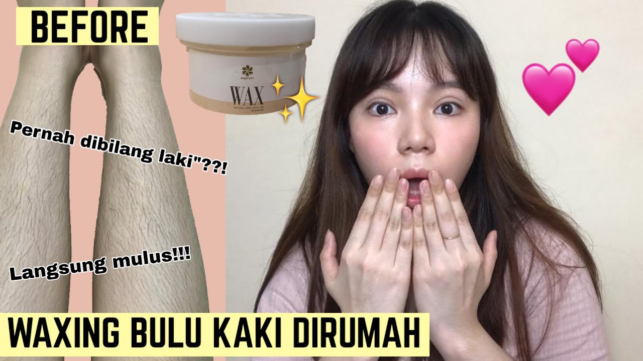 WAXING BULU KAKI SENDIRI LANGSUNG MULUS