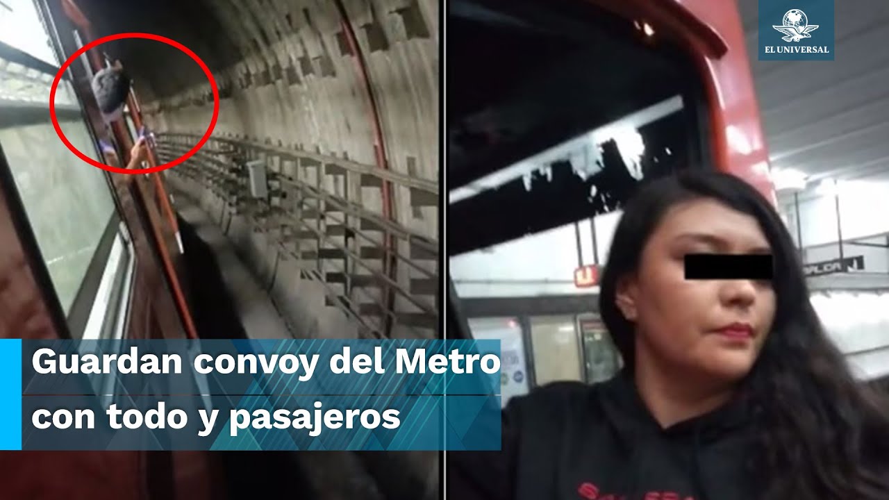¡Se le olvidó que llevaba pasajeros!, conductora del Metro guarda tren con todo y usuarios