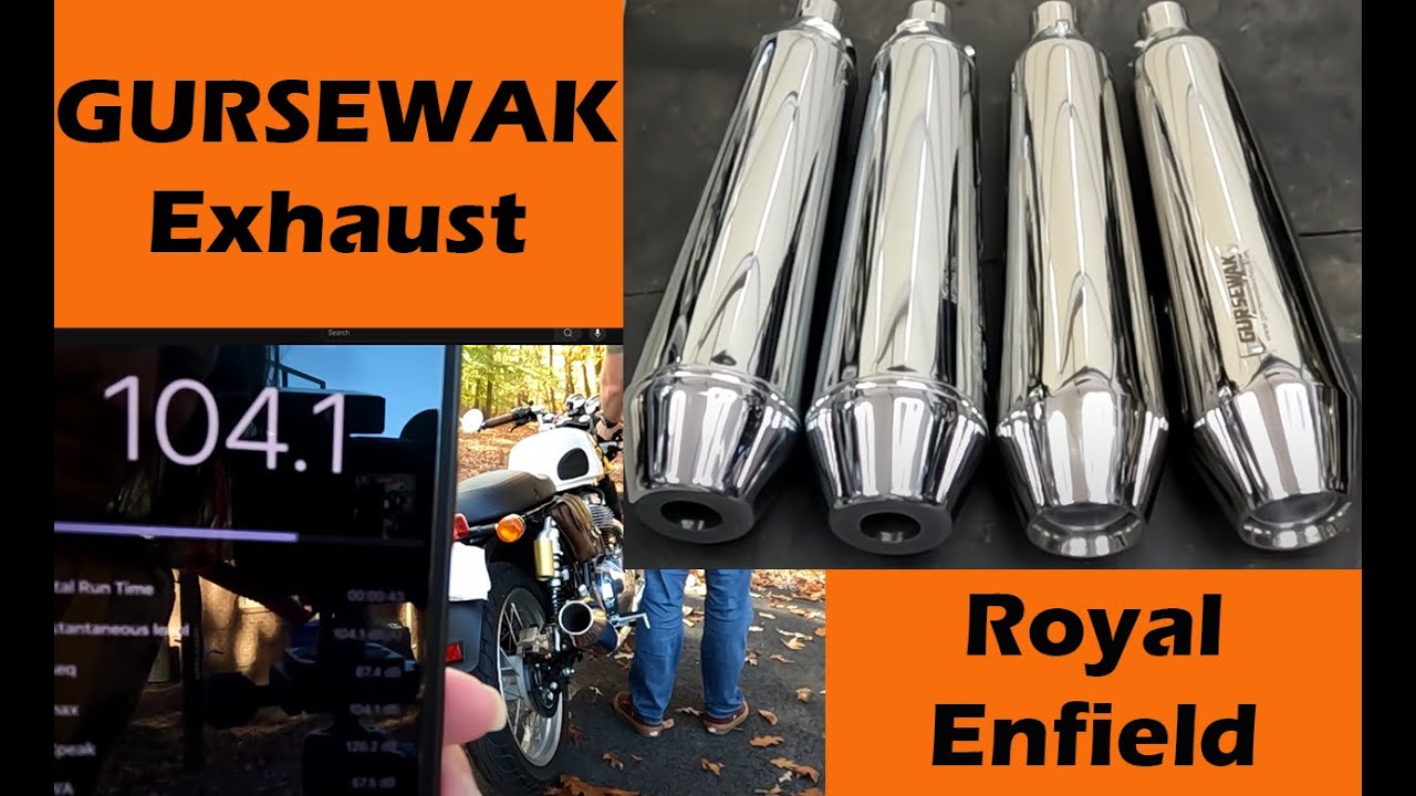 Royal Enfield Continental GT650 Gursewak install and sound comparison.