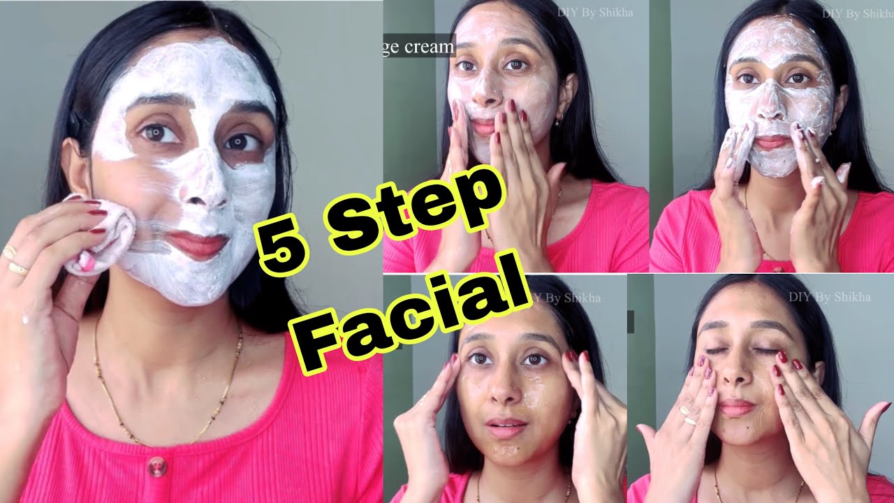 Parlour like facial at home / Full 5 step facial at home / How to do complete facial at home