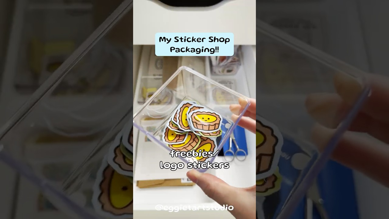 How to pack sticker orders📦🌱 