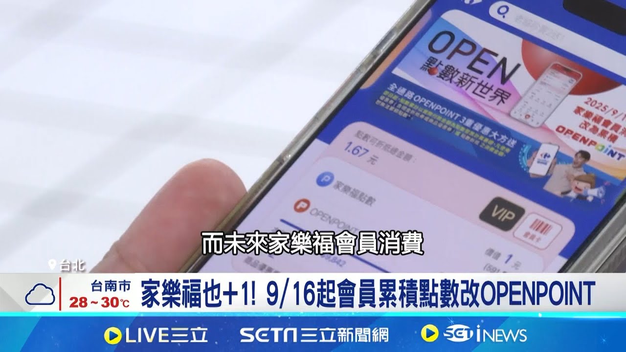 家樂福也+1! 9/16起會員累積點數改OPENPOINT 點數經濟規模2028估達770億 企業搶食商機 全聯併購推會員整合 富邦積極拓