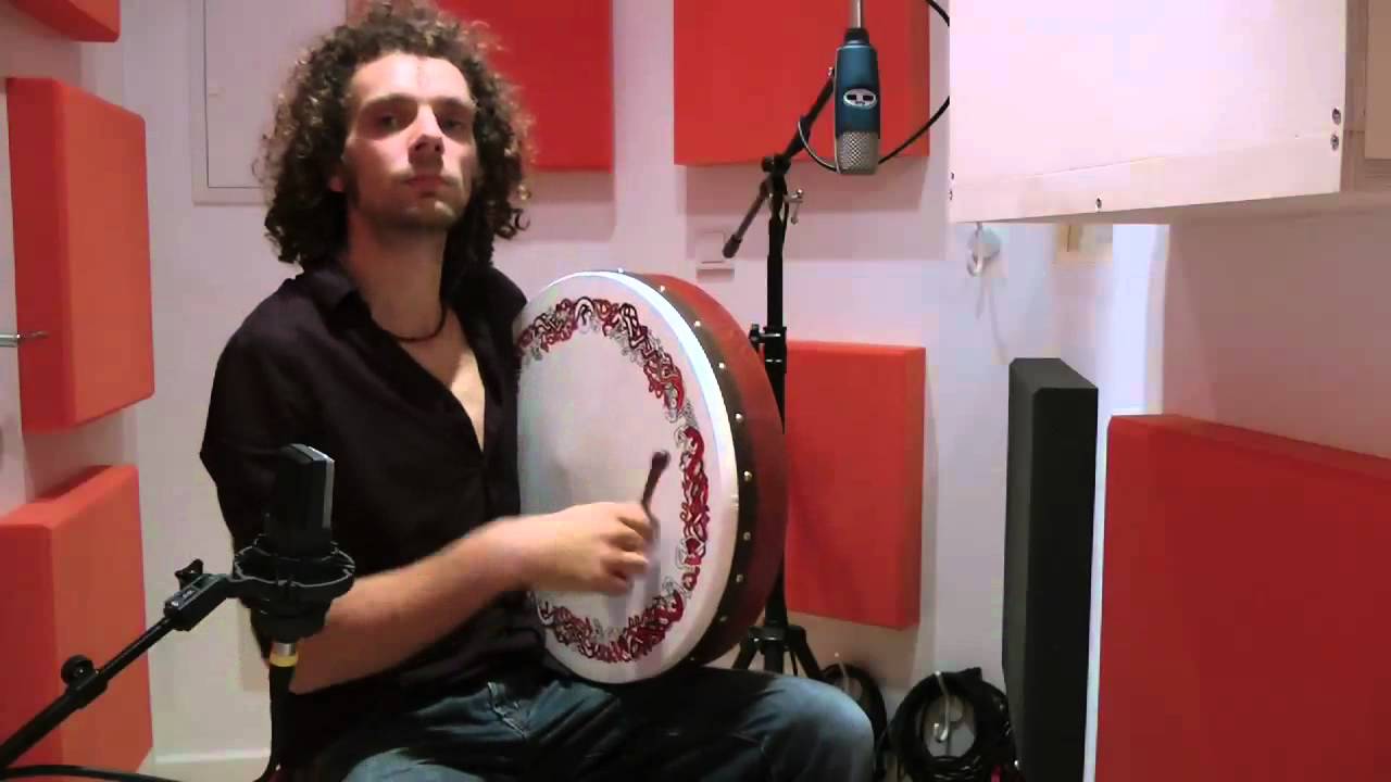 Irish Reels on Tin Whistle, Bodhran and Celtic Harp - Humours of Tulla