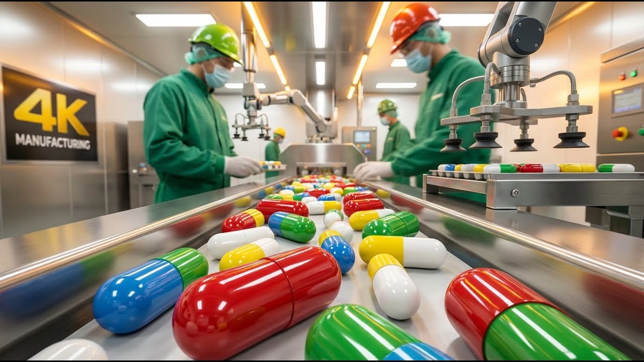 Inside a Medicine Factory 😱 | How Capsules Are Mass-Produced
