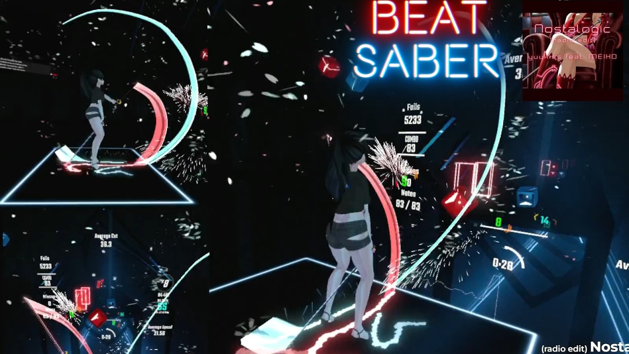 【ビートセイバー】Nostalogic (radio edit)  - yuukiss ／ Mapper ういばー - wibar -