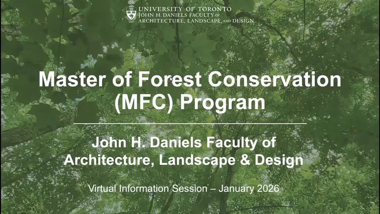 Master of Forest Conservation Information Session Recording January 2026