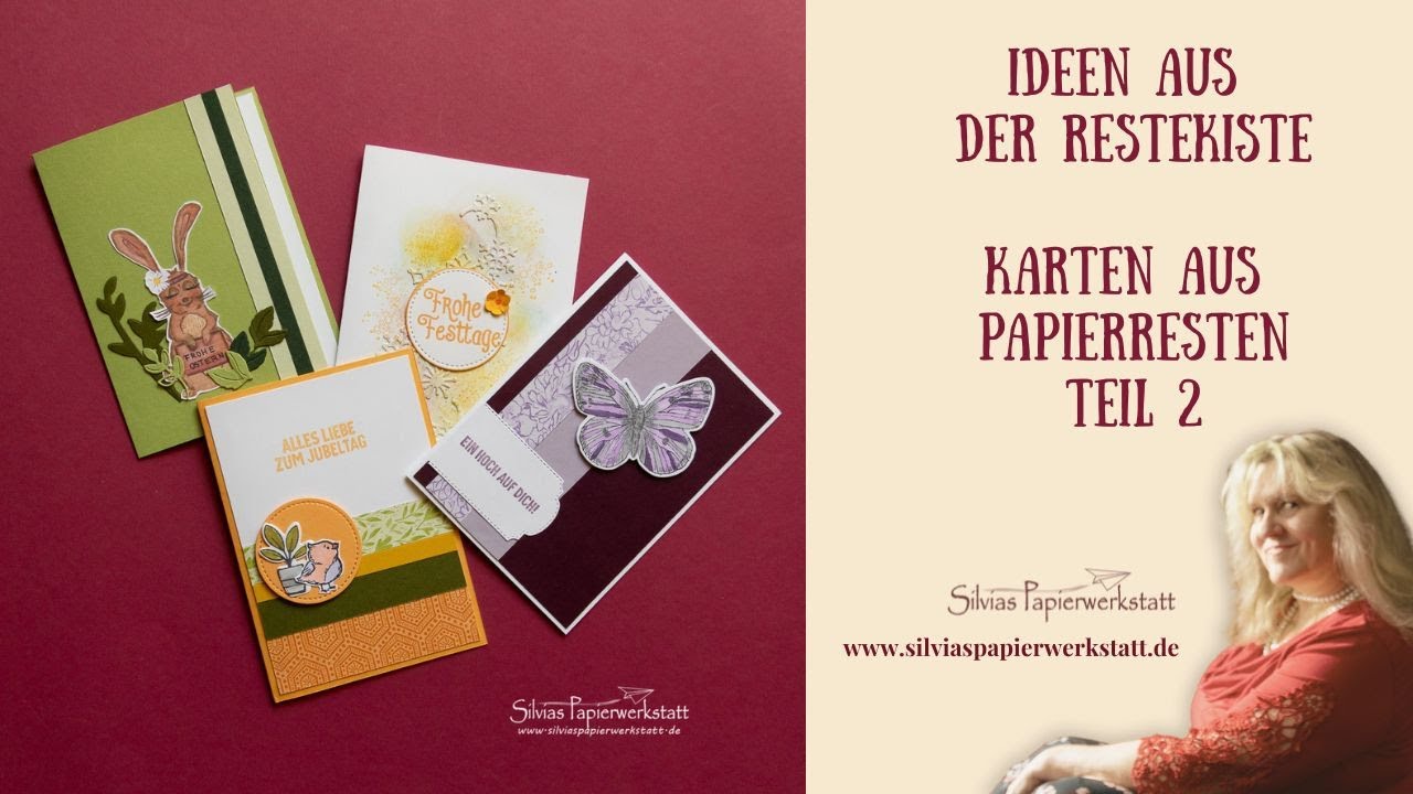 Ideen aus der Restekiste - Karten aus Papierresten Teil II - #stampinupdeutschland #papierreste