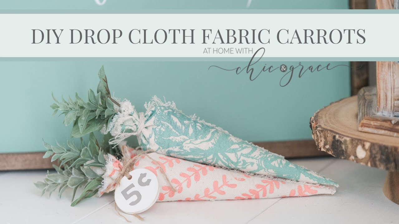 DIY Drop Cloth Carrots