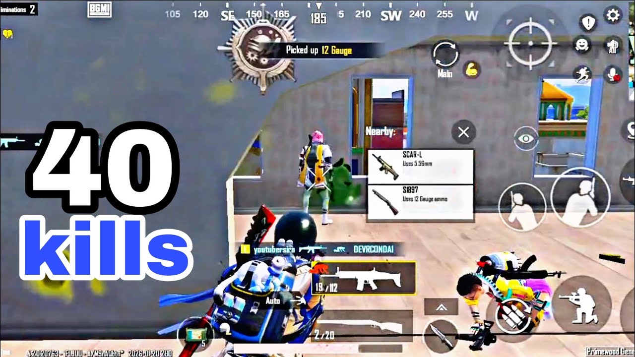 40 kills 😍 I STARTED the GAME with the best LOOT of PLAYER in NEW season,in Erangle 🔥 BGMI 