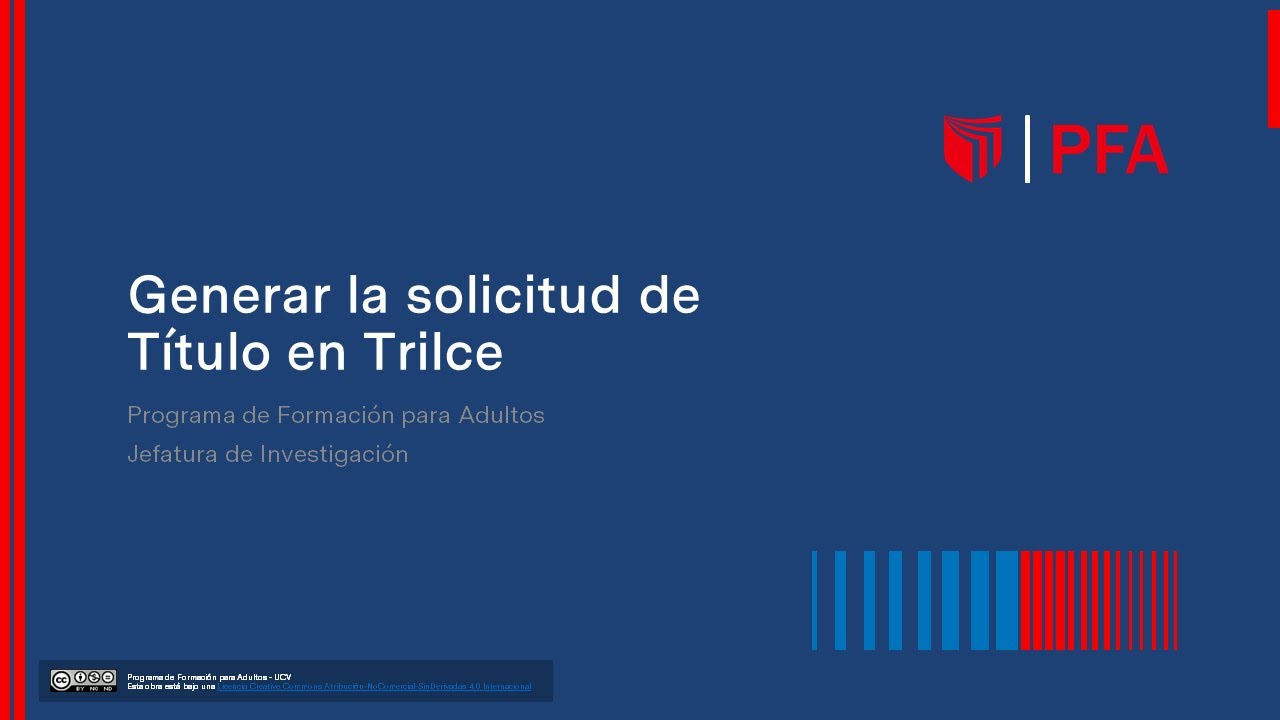 Solicitud de Título en Trilce