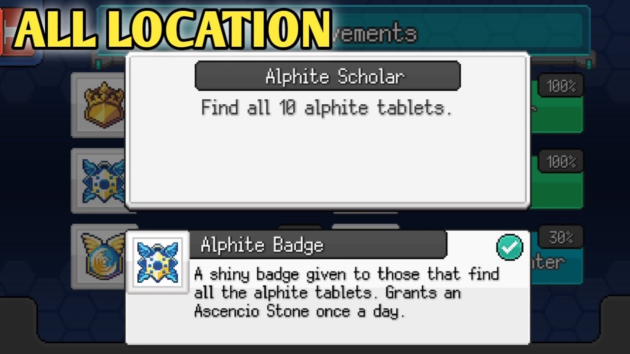 10 Alphite Tablets location/ Evocreo 2/ New game