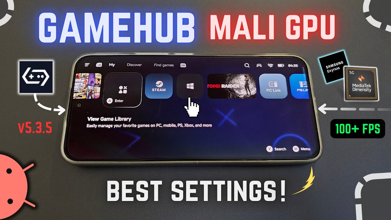 Эмулятор Gamehub v5.3.5 на Android с графическим процессором Mali — лучшие настройки и тест!