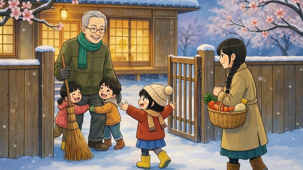 Cozy Winter with My Grandparents — Warm Hugs & Soft Snow | Ghibli-Style ASMR