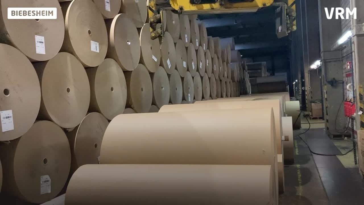 Einblicke in die Biebesheimer Papierfabrik