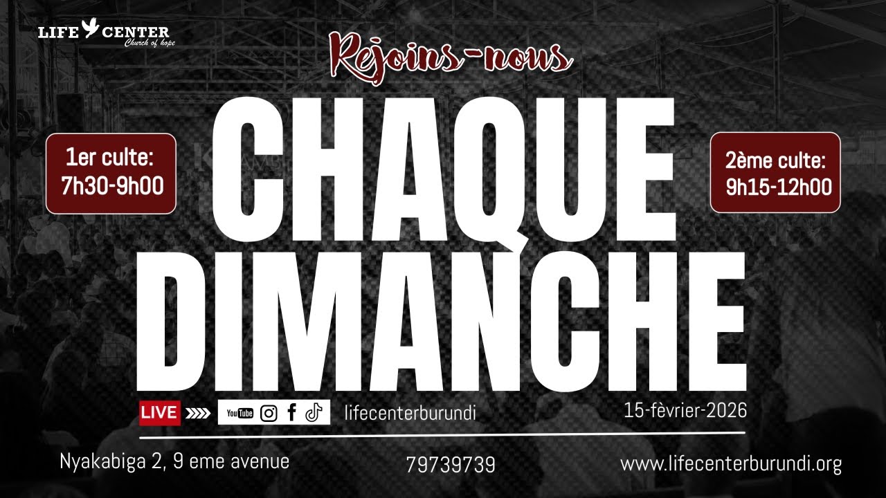 RESTEZ CONNECTÉS. AVEC PASTEUR DENIS KAGISYE LE 15/02/2025