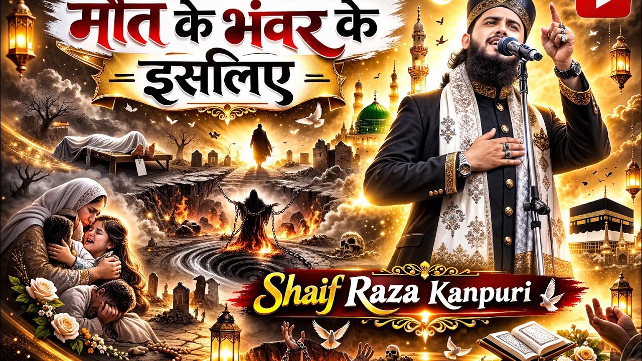 Mout ke bhawarn ke esliye Shaif raza kanpuri bahut khoob Surat nate paq 
