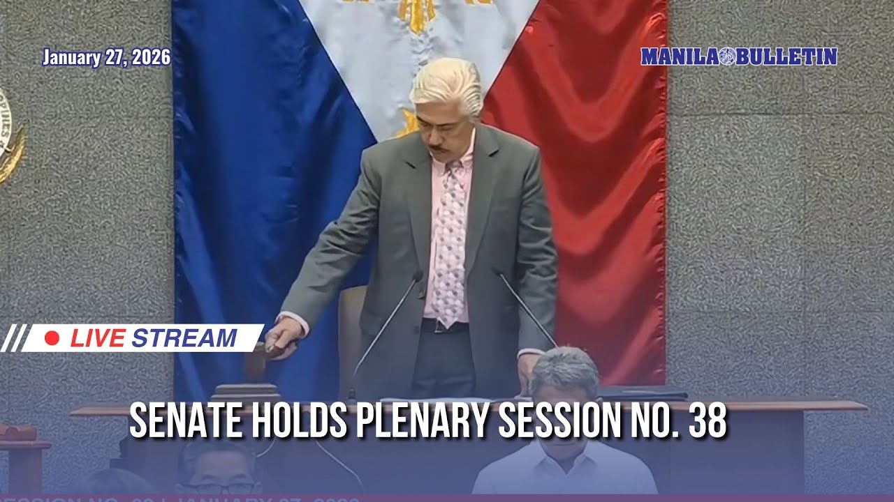 LIVE: Senate holds plenary session | Jan. 27