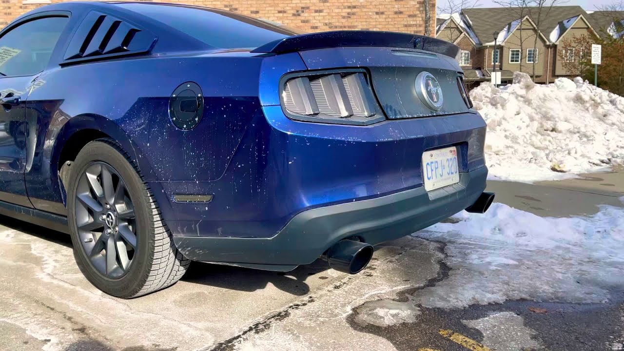 2012 Ford Mustang V6 - Muffler Delete Cold Start (-15C / 5F)