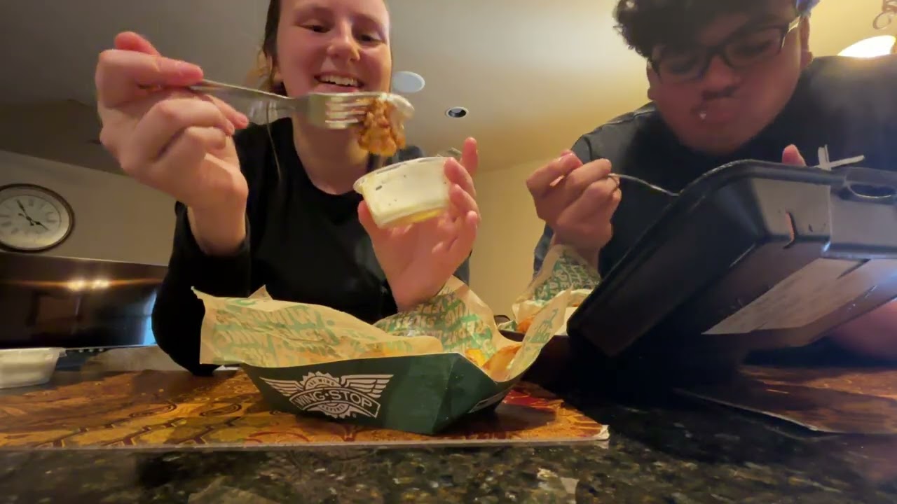 Trying New Flavors @ Wingstop/ Wingstop mukbang