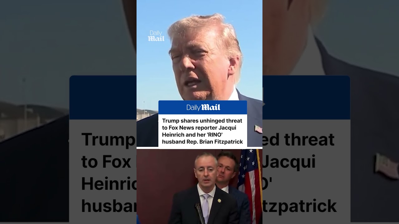 Трамп обрушился с критикой на репортера Fox News и ее жениха, конгрессмена Брайана Фицпатрика.