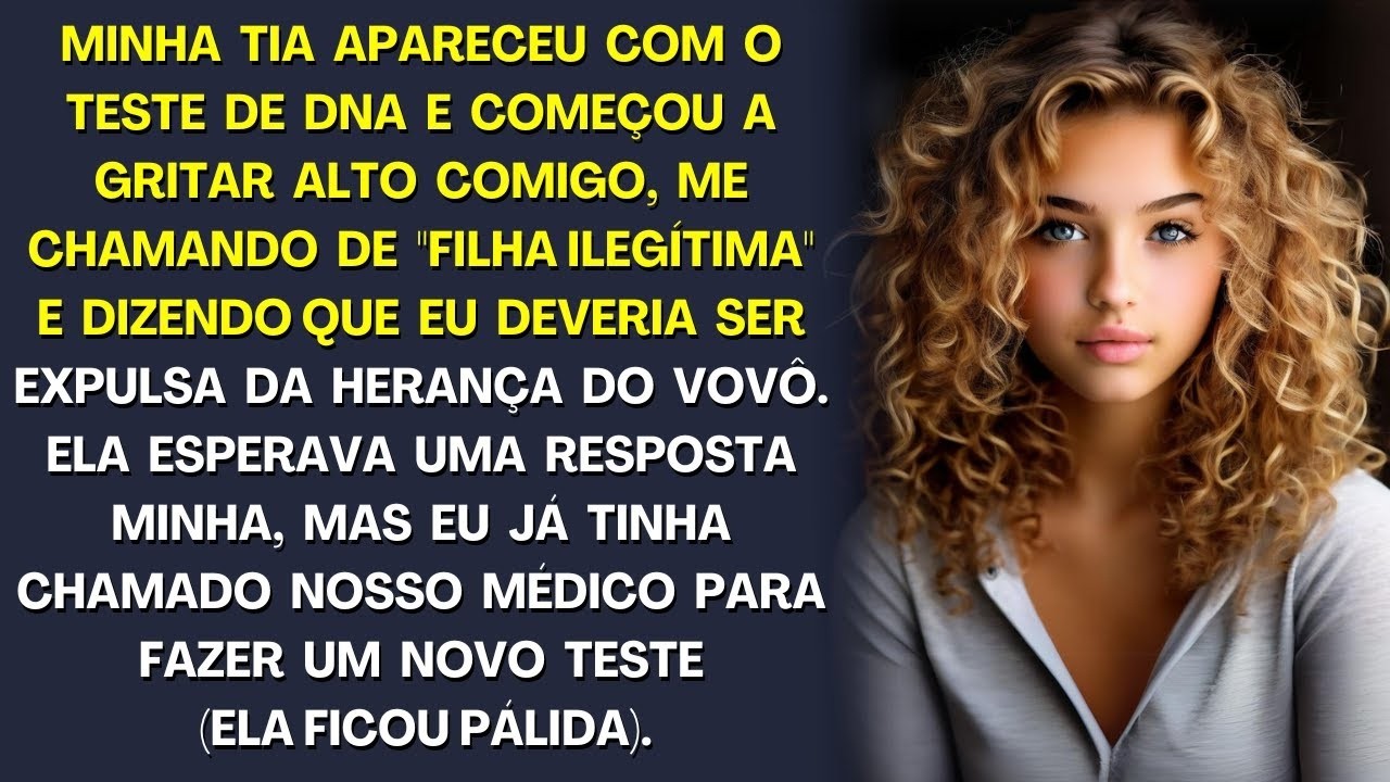 Minha tia apareceu com um teste de DNA, gritando alto comigo e me chamando de fruto de uma traição