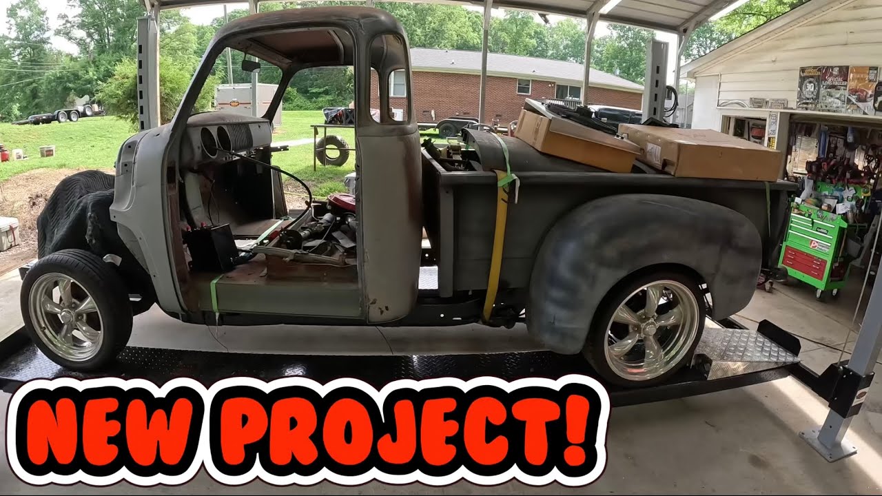 1954 Chevy 3100 S10 chassis swap. AD Engineering