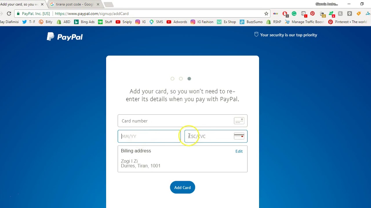 Si te krijosh Llogari ne Paypal dhe te paguash online me Paypal