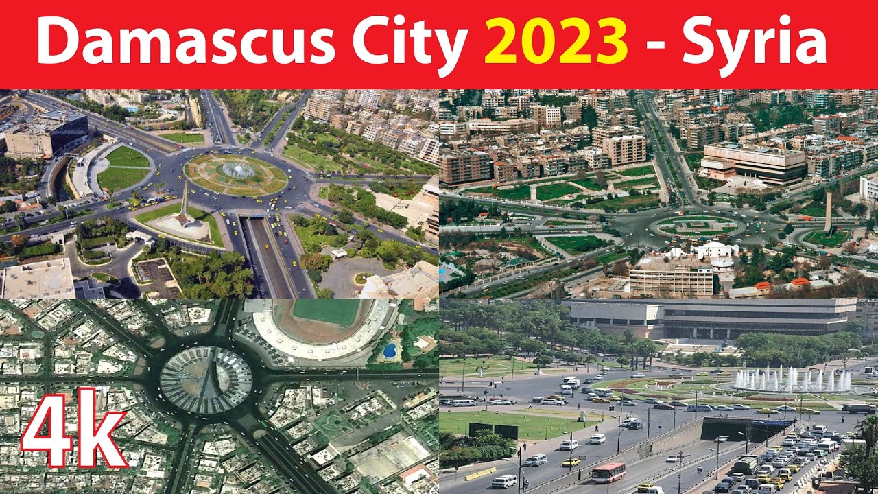 Damascus City , Syria 4K By Drone 2023