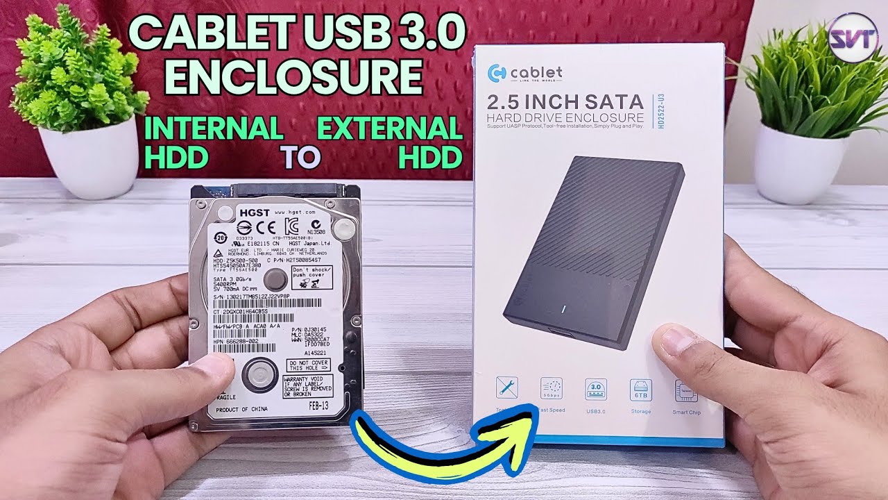 Cablet USB 3.0 SATA HDD/SSD Case | Make Your Old Internal HDD to External HDD| Unboxing & Speed Test