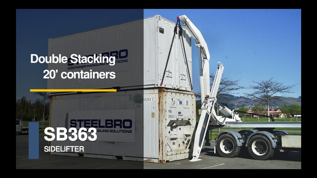 Double Stacking Shipping Containers - Sidelifter training @SteelbroLtd