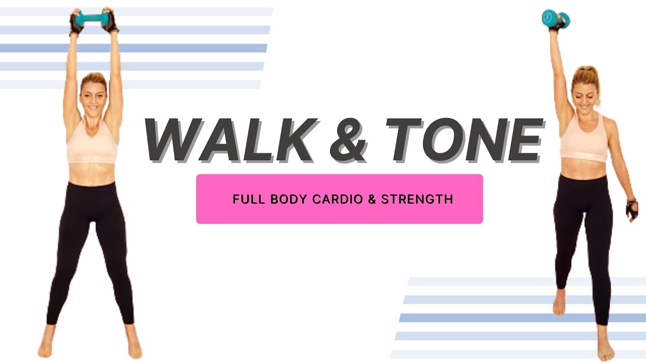 🔥Walk & Tone Full Body Workout with Dumbbells🔥Full Body Cardio & Strength🔥Burn Fat & Build Muscle🔥