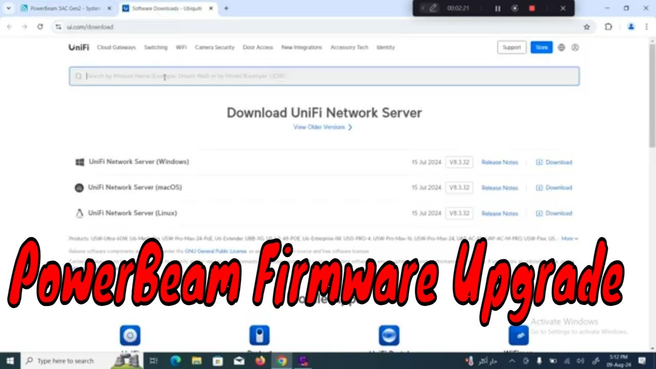 PowerBeam Ubiquiti devices firmware upgrade easy way