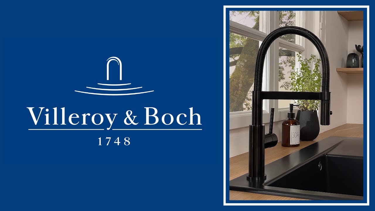 Robinet de cuisine VILLEROY & BOCH Steel Expert Compact &ndash; Design, pr&eacute;cision et performance