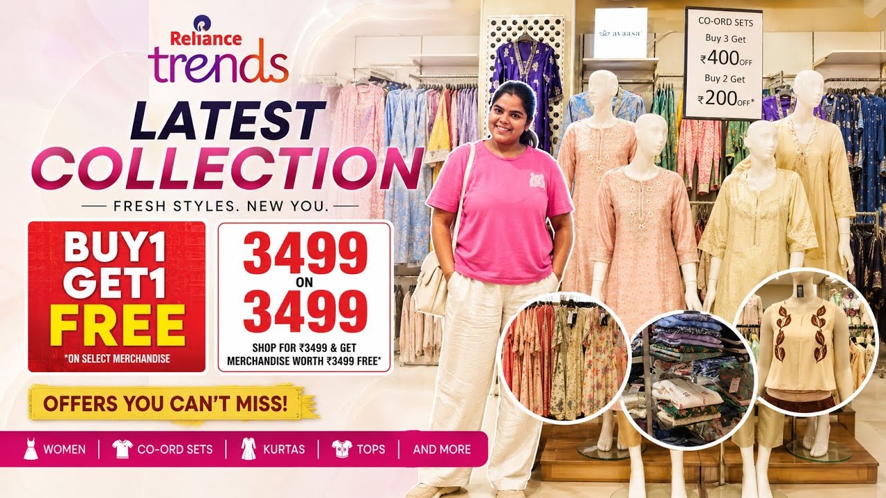 Reliance Trends Buy 1 Get 2 Free Sale | Reliance Trends Offers Today | Trends Sale Flat ₹499, Fla...