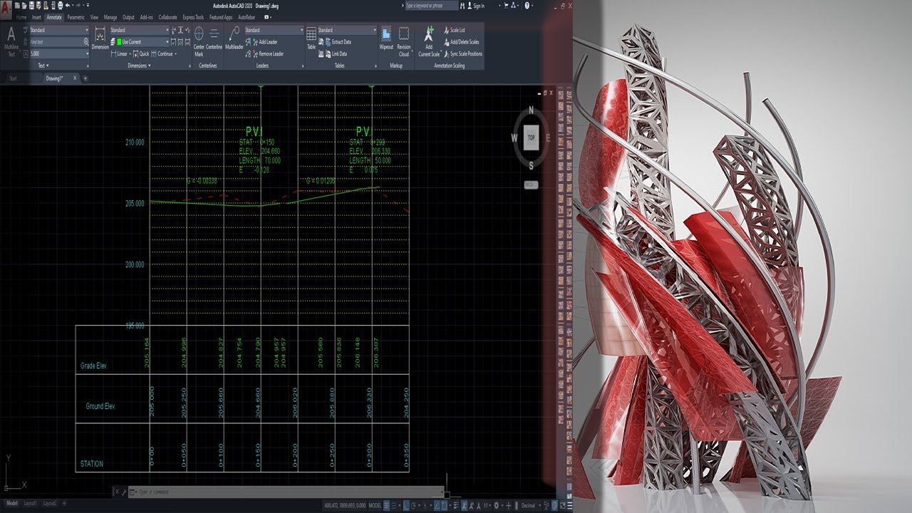 AutoCAD Profile Design 2 Lisp