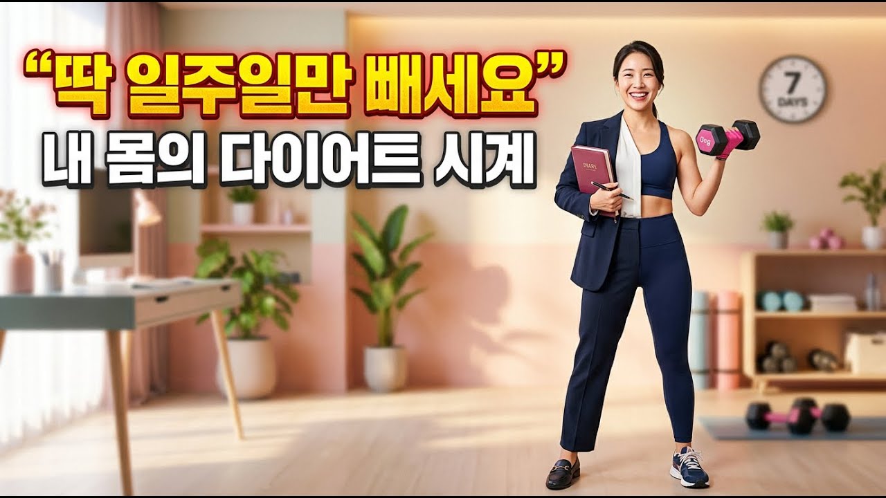 다이어트, 당신의 의지 문제가 아닙니다. 한 달에 딱 일주일 뼈를 깎는 황금기 활용법