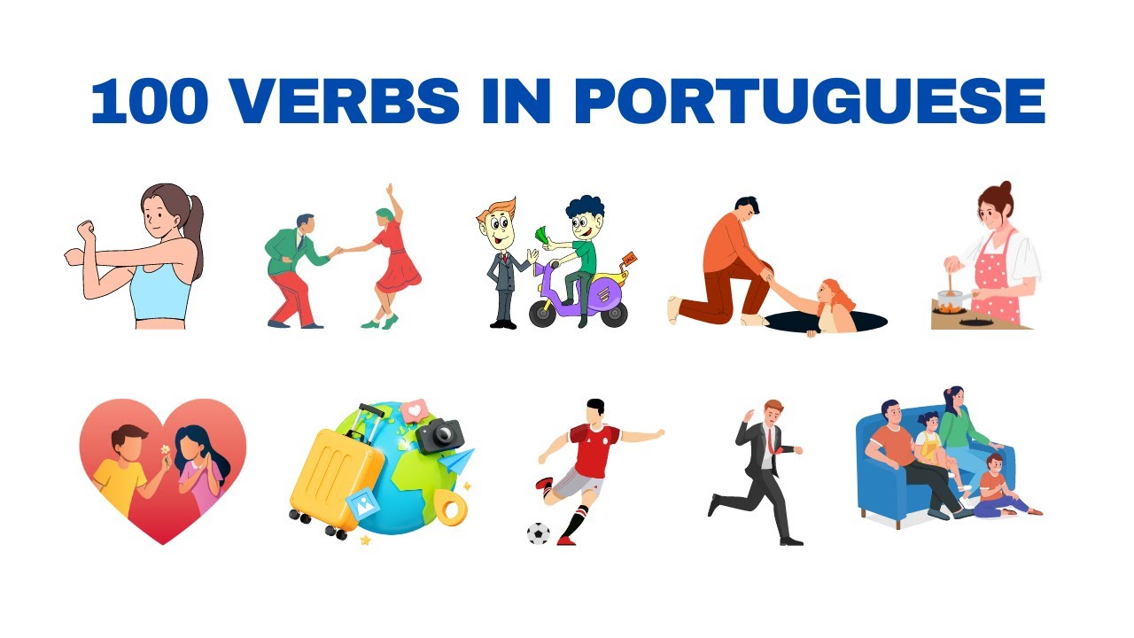 100 Verbs in Portuguese with usage examples