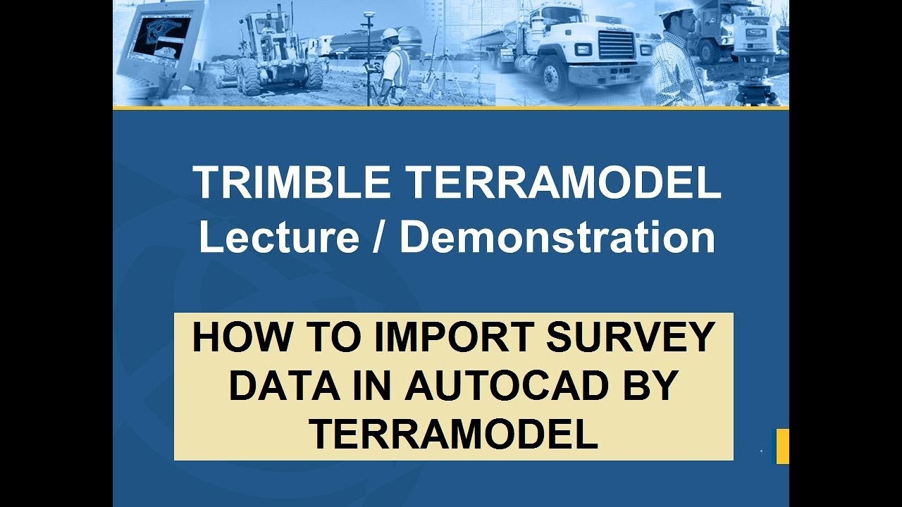 Importing Survey Data Into AutoCAD By Terramodel, Topographic Survey Data