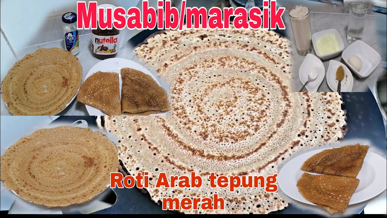 Cara membuat musabib/marasiik roti Arab dari tepung merah(praktis & populer)